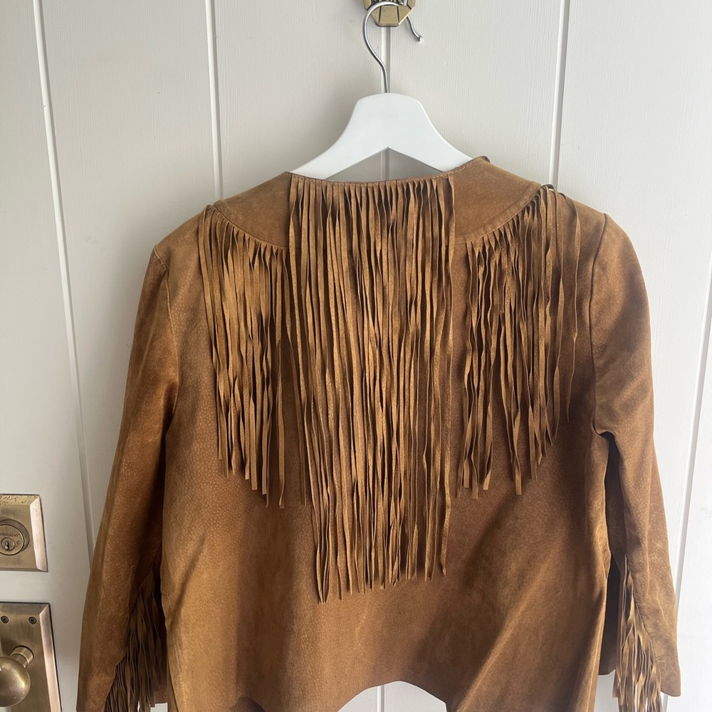 Brown Fringe Women's Jacket